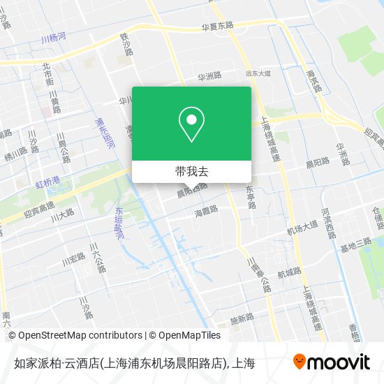 如家派柏·云酒店(上海浦东机场晨阳路店)地图