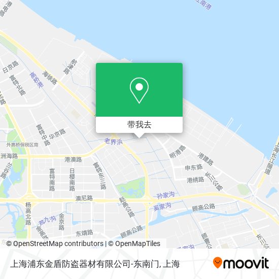 上海浦东金盾防盗器材有限公司-东南门地图