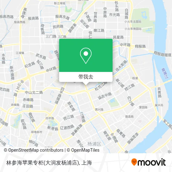 林参海苹果专柜(大润发杨浦店)地图
