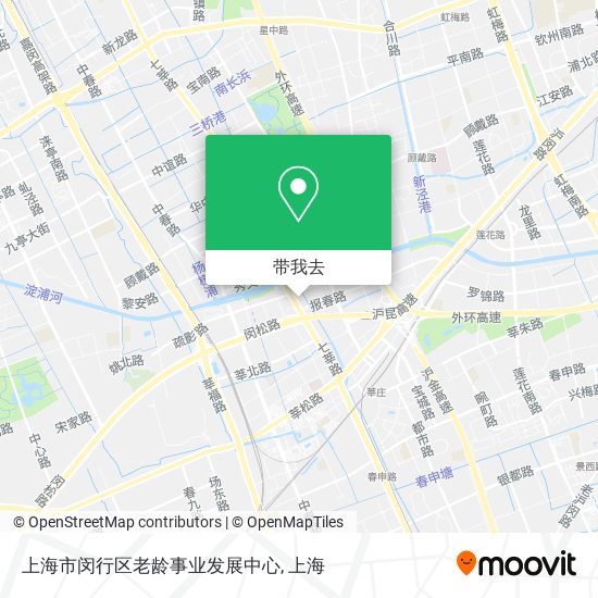 上海市闵行区老龄事业发展中心地图