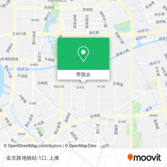金京路地铁站-1口地图