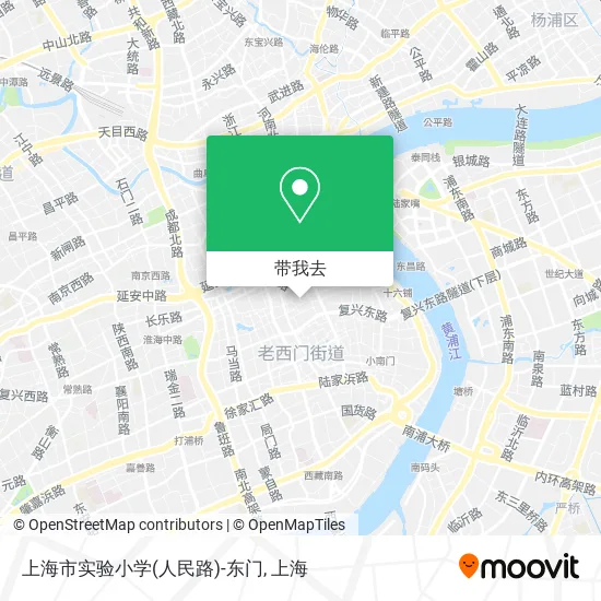 上海市实验小学(人民路)-东门地图