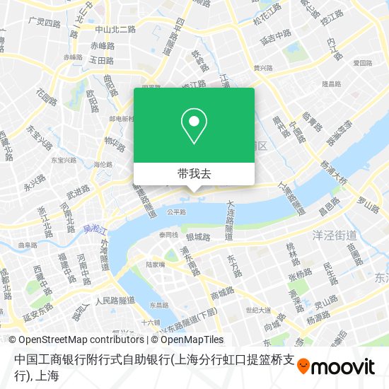 中国工商银行附行式自助银行(上海分行虹口提篮桥支行)地图