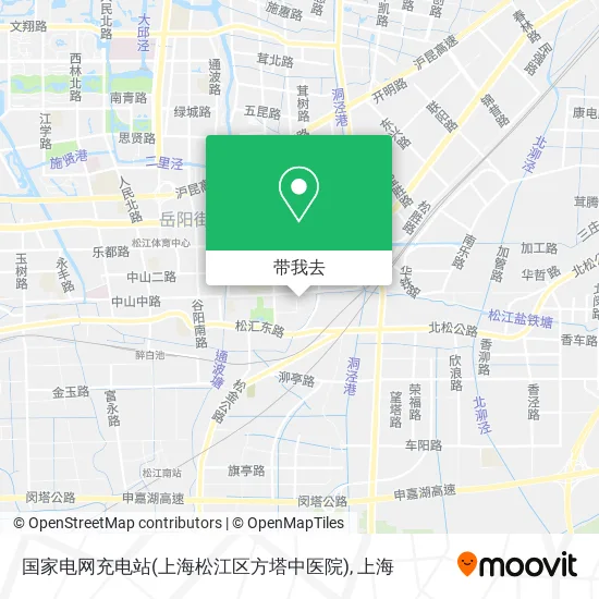 国家电网充电站(上海松江区方塔中医院)地图