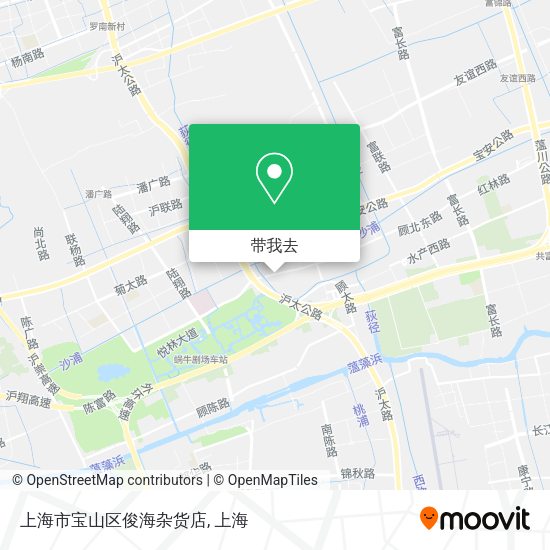 上海市宝山区俊海杂货店地图