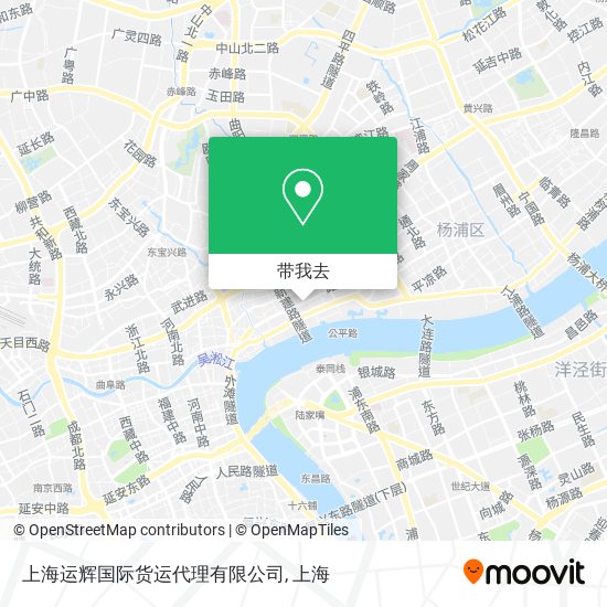 上海运辉国际货运代理有限公司地图