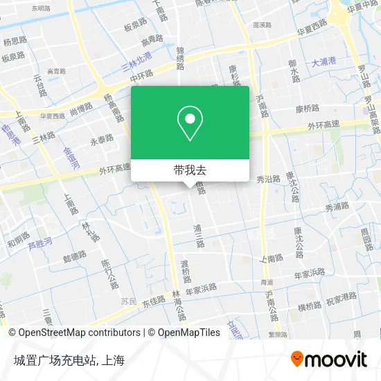 城置广场充电站地图