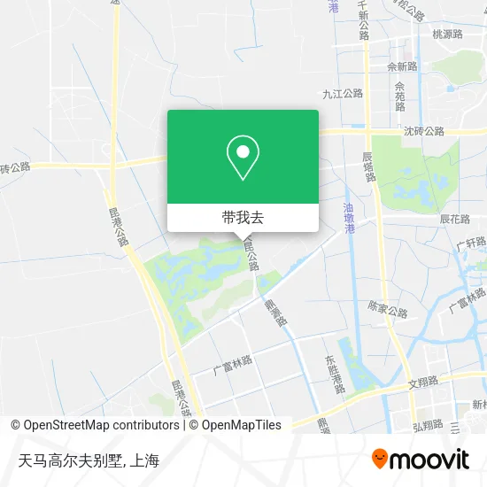 天马高尔夫别墅地图