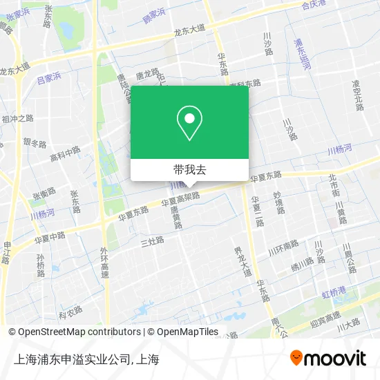 上海浦东申溢实业公司地图