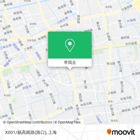 X001/杨高南路(路口)地图