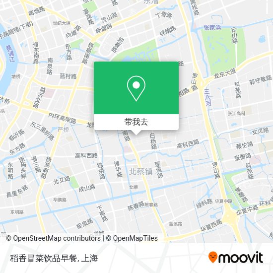 稻香冒菜饮品早餐地图
