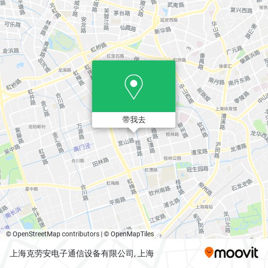 上海克劳安电子通信设备有限公司地图