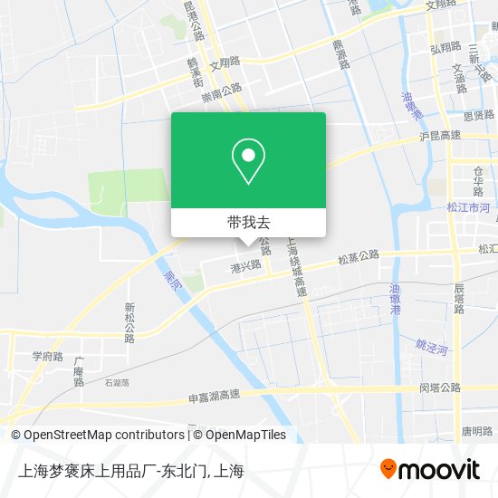 上海梦褒床上用品厂-东北门地图