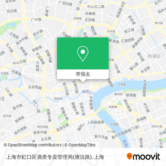 上海市虹口区酒类专卖管理局(塘沽路)地图