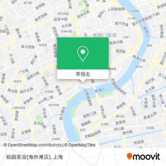 裕园茶业(海外滩店)地图