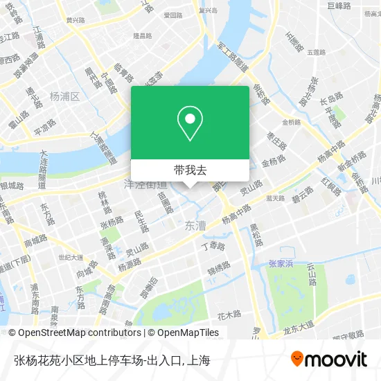 张杨花苑小区地上停车场-出入口地图