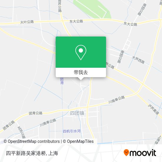 四平新路吴家港桥地图