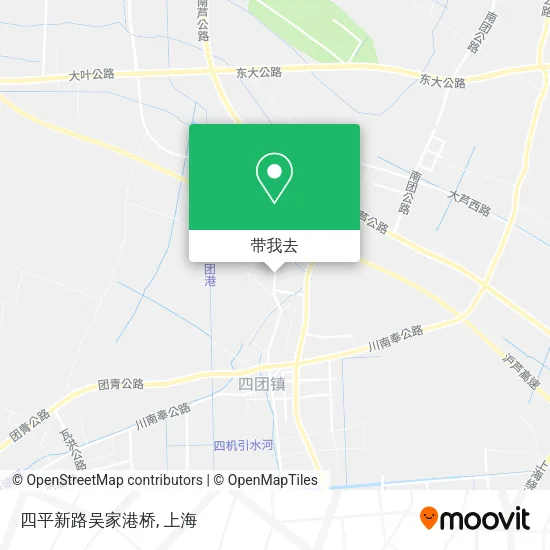 四平新路吴家港桥地图