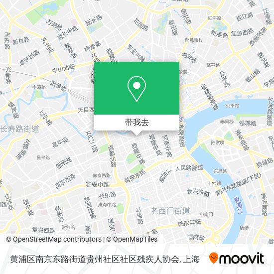黄浦区南京东路街道贵州社区社区残疾人协会地图