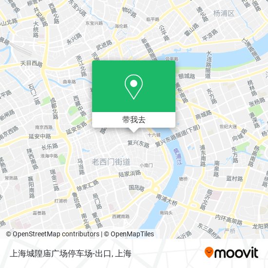 上海城隍庙广场停车场-出口地图