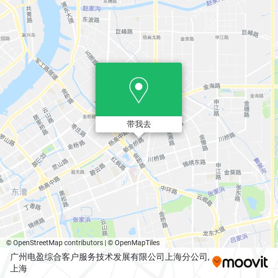 广州电盈综合客户服务技术发展有限公司上海分公司地图