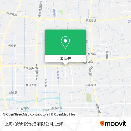 上海柏绣制冷设备有限公司地图