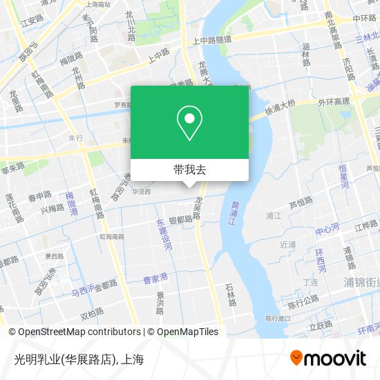 光明乳业(华展路店)地图