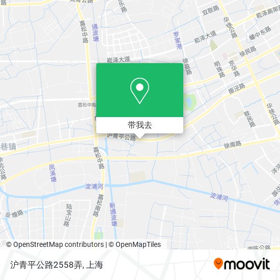 沪青平公路2558弄地图