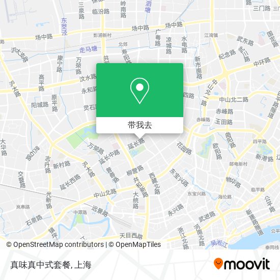 真味真中式套餐地图