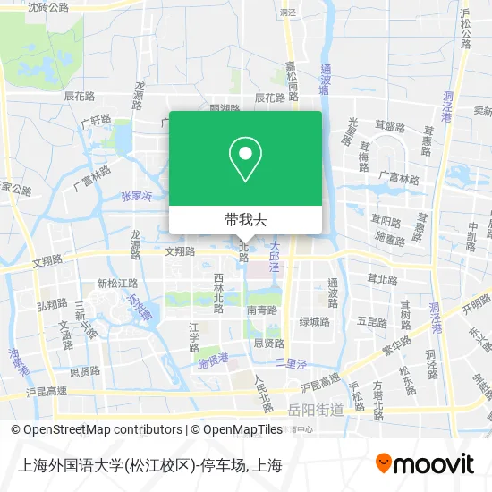 上海外国语大学(松江校区)-停车场地图
