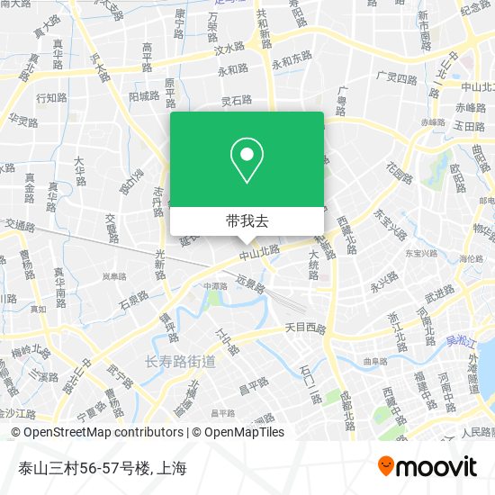 泰山三村56-57号楼地图