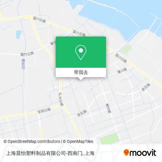 上海晨怡塑料制品有限公司-西南门地图