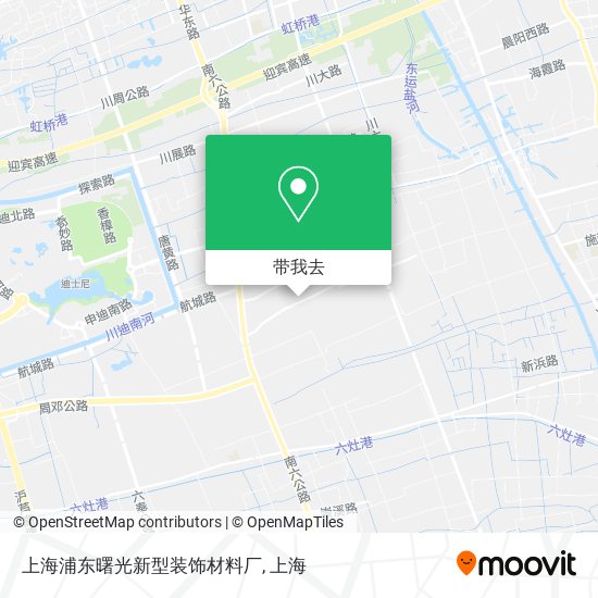 上海浦东曙光新型装饰材料厂地图