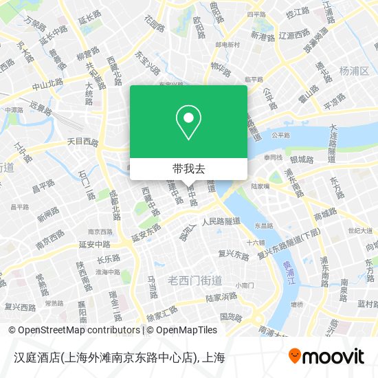 汉庭酒店(上海外滩南京东路中心店)地图