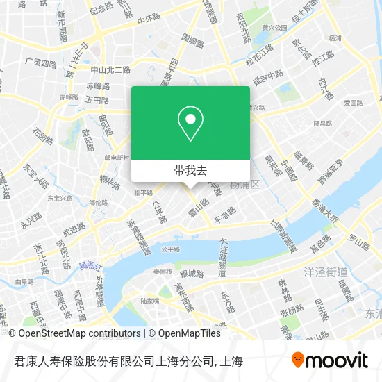 君康人寿保险股份有限公司上海分公司地图