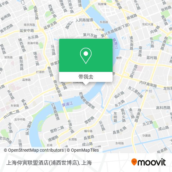 上海仰寅联盟酒店(浦西世博店)地图
