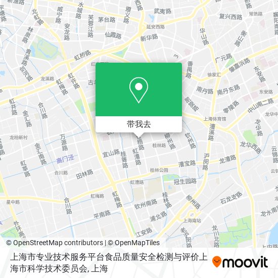 上海市专业技术服务平台食品质量安全检测与评价上海市科学技术委员会地图