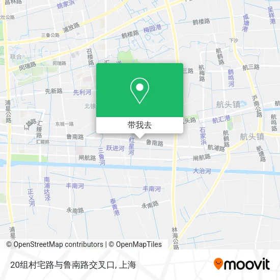 20组村宅路与鲁南路交叉口地图