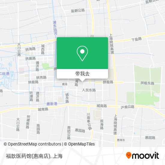 福歆医药馆(惠南店)地图