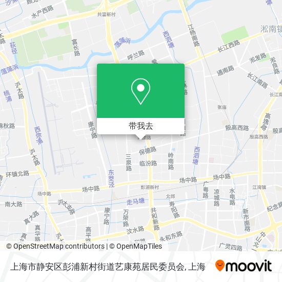上海市静安区彭浦新村街道艺康苑居民委员会地图