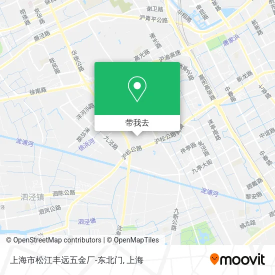 上海市松江丰远五金厂-东北门地图