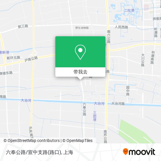 六奉公路/宣中支路(路口)地图