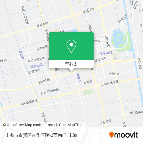 上海市奉贤区古华医院-2西南门地图
