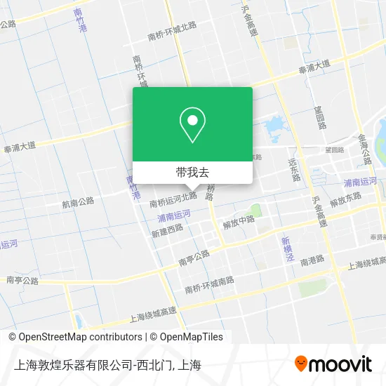 上海敦煌乐器有限公司-西北门地图