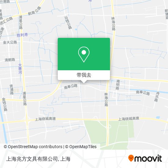 上海兆方文具有限公司地图