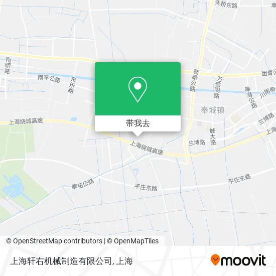 上海轩右机械制造有限公司地图