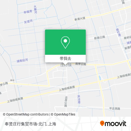 奉贤庄行集贸市场-北门地图