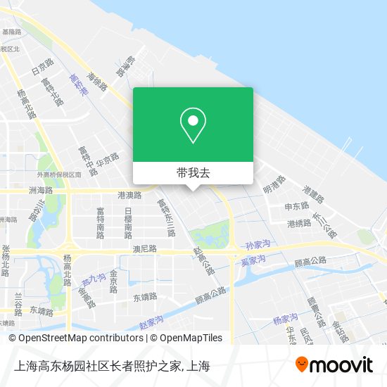上海高东杨园社区长者照护之家地图