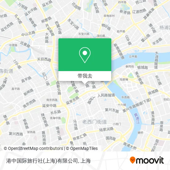 港中国际旅行社(上海)有限公司地图