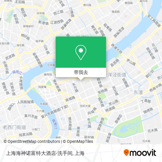 上海海神诺富特大酒店-洗手间地图